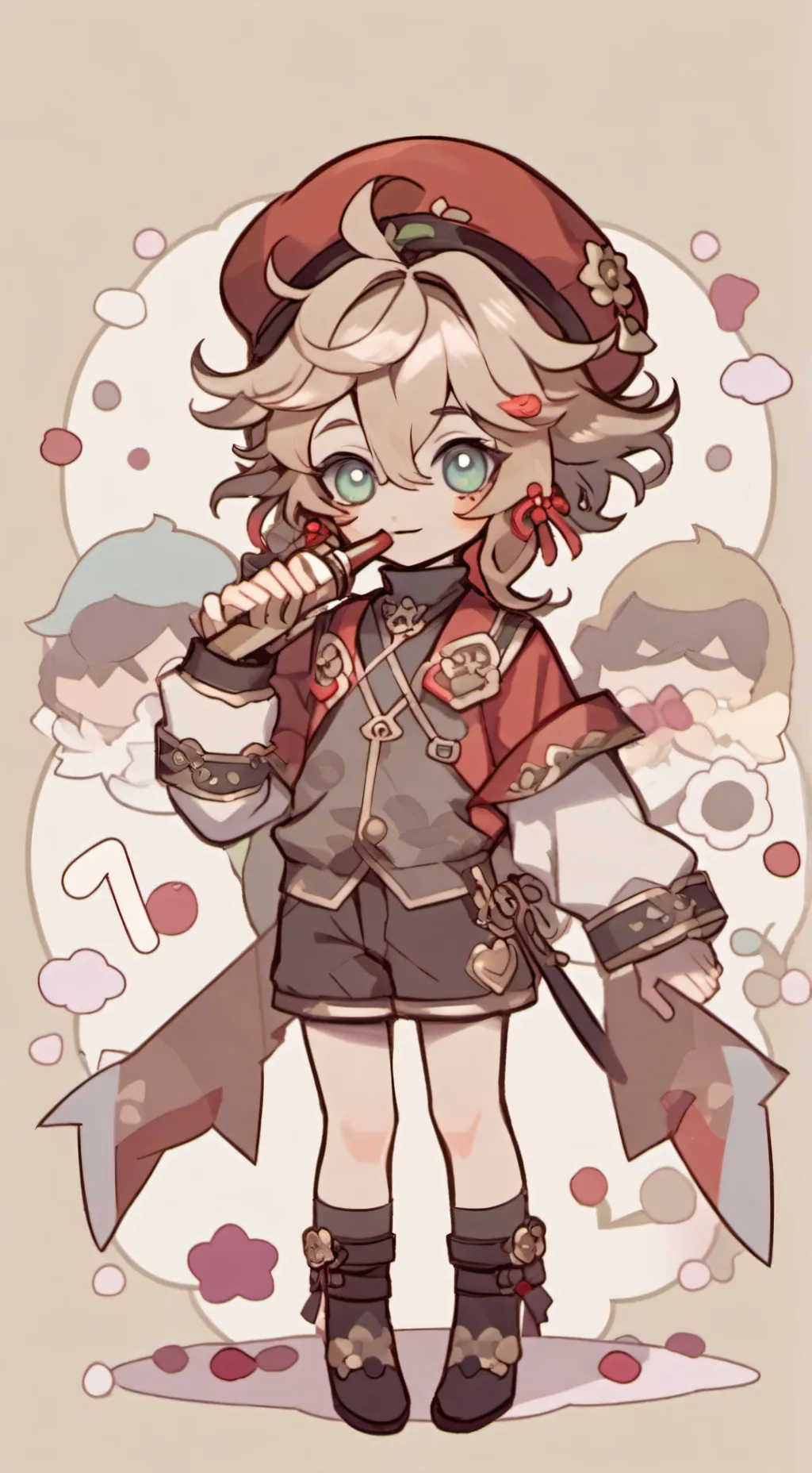 ai character: girl douma background