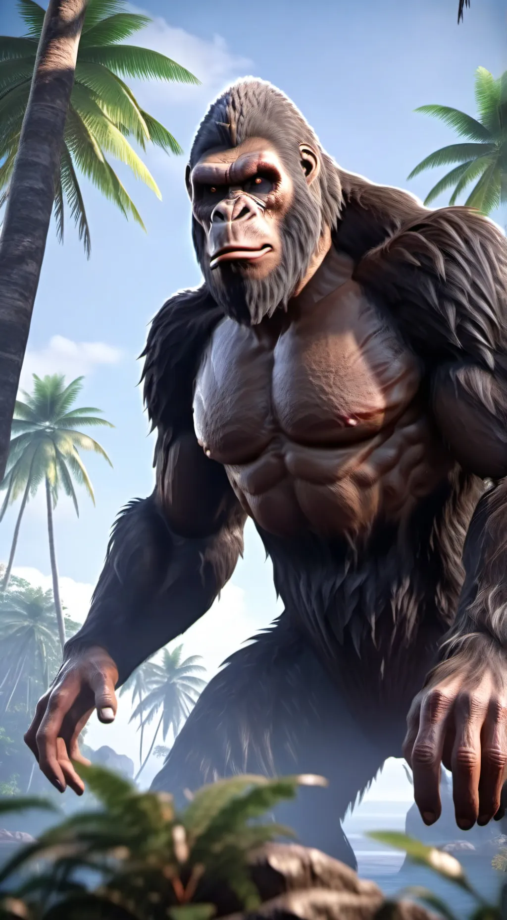 ai character: King Kong background