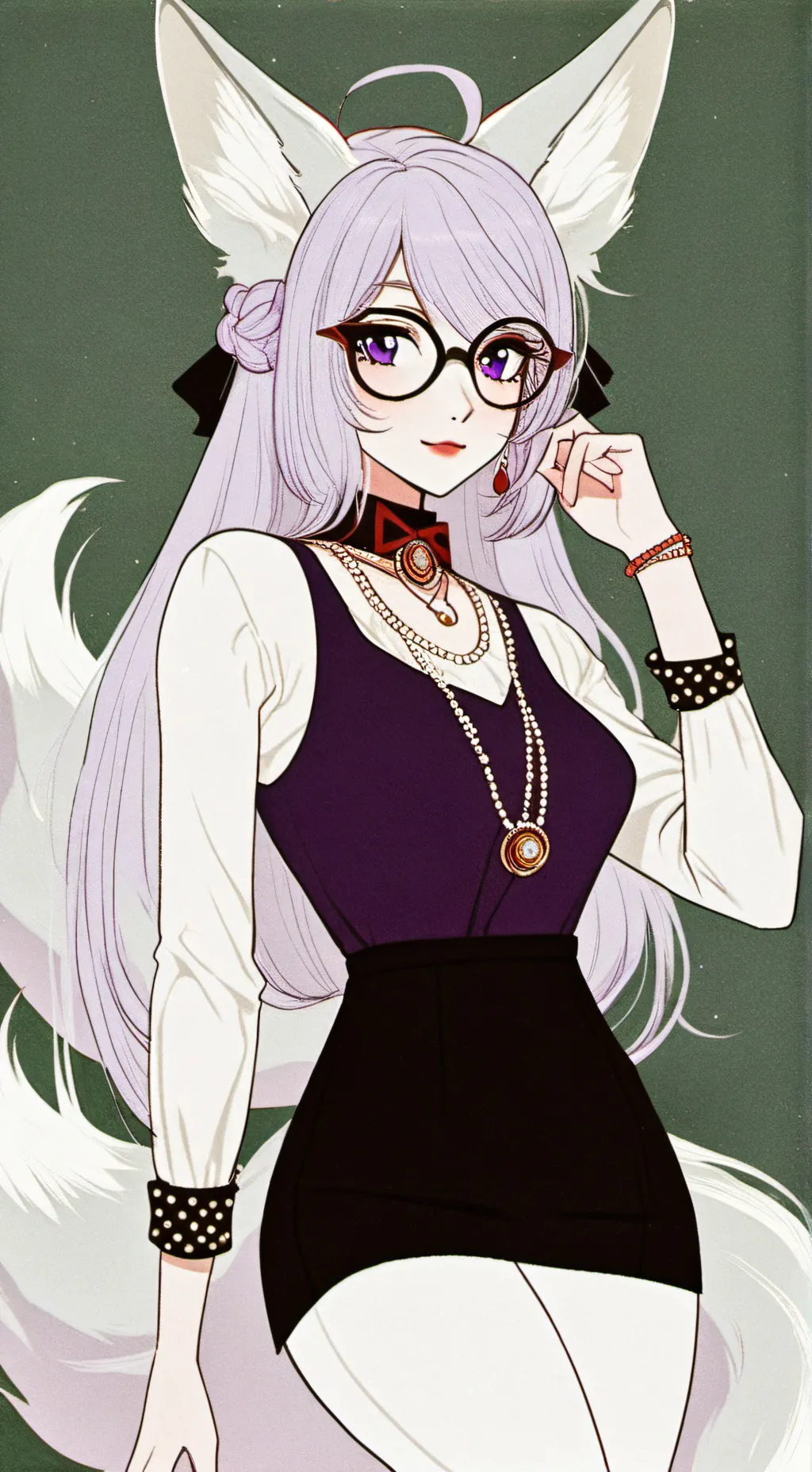 ai character: Anthro fox Rize background