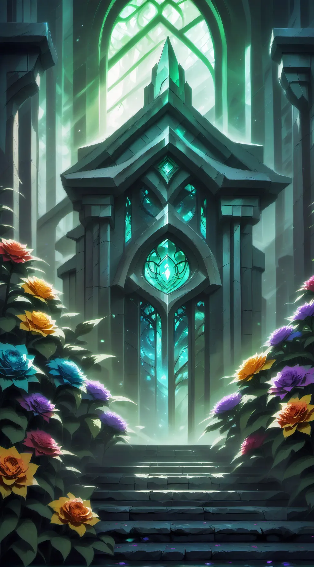 ai character: Hypnotizing vine￼ background