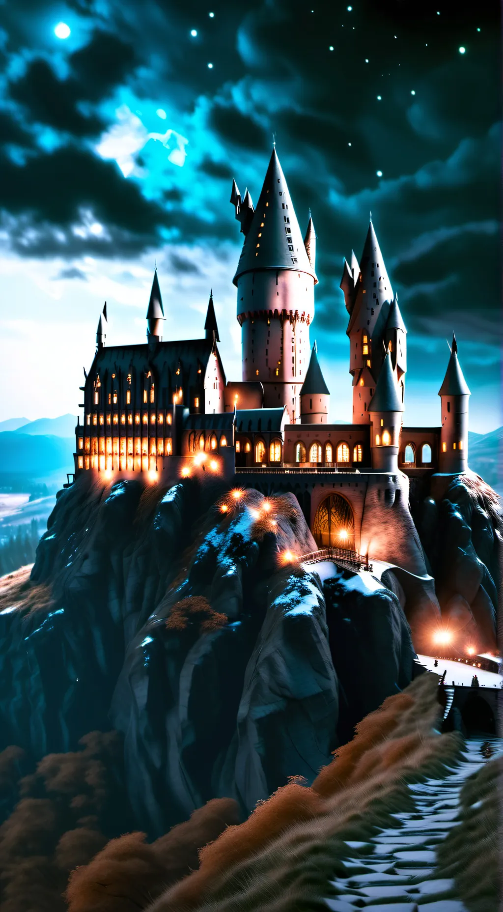 ai character: Hogwarts background