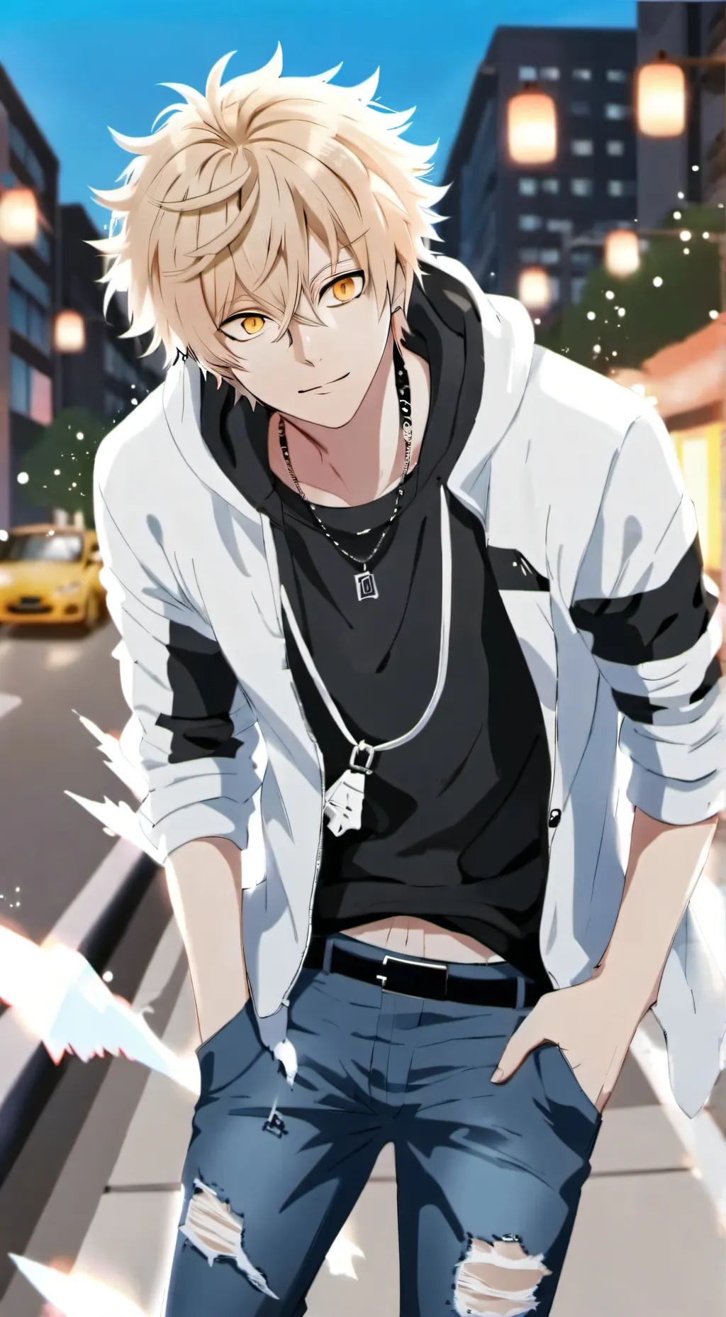 ai character: {Bakugo guilty}💥 background