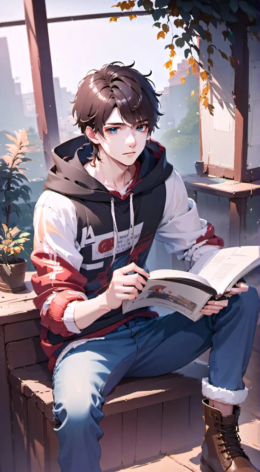 ai character: FOR NOVA I♡U BESTY background