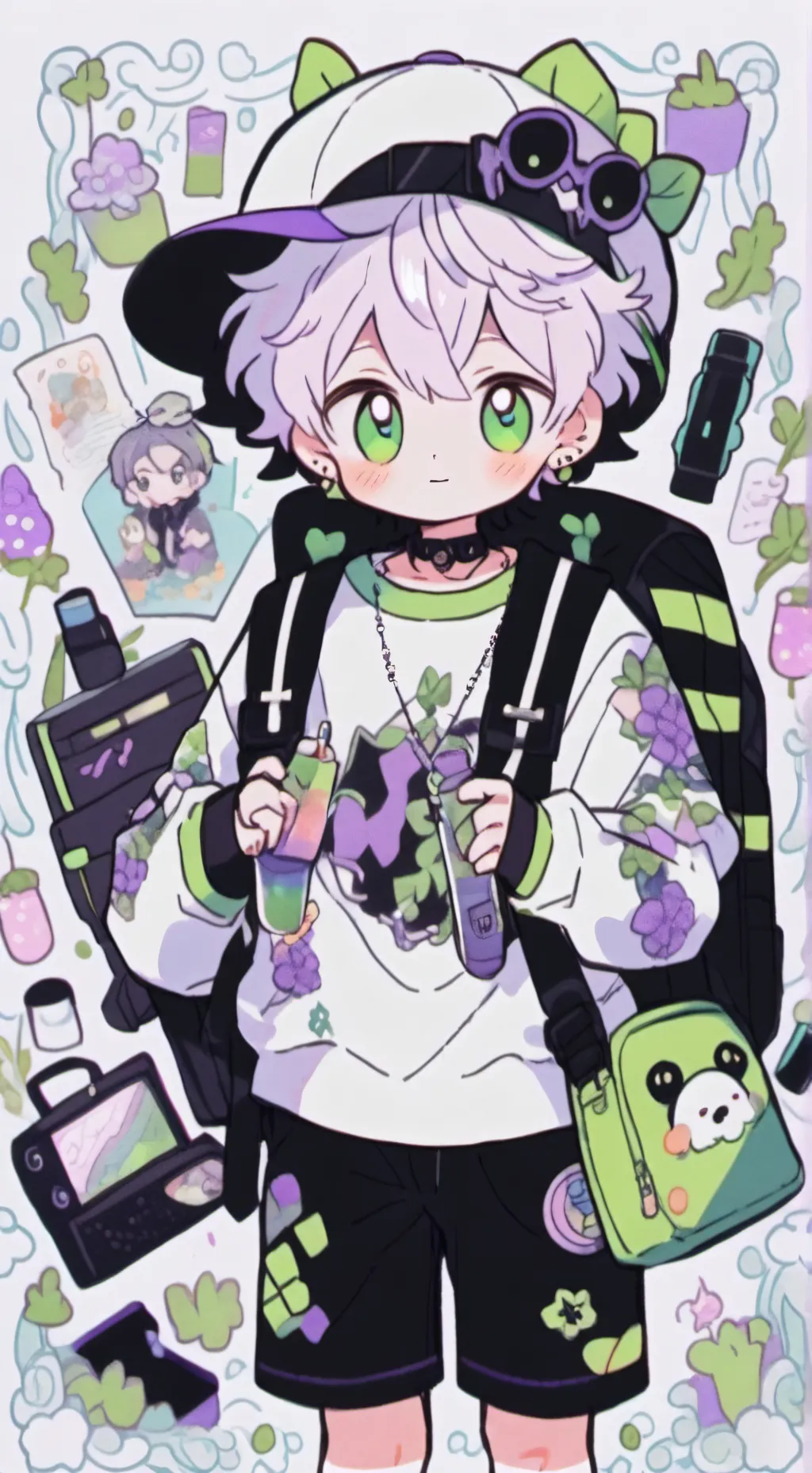 ai character: Little brother  background