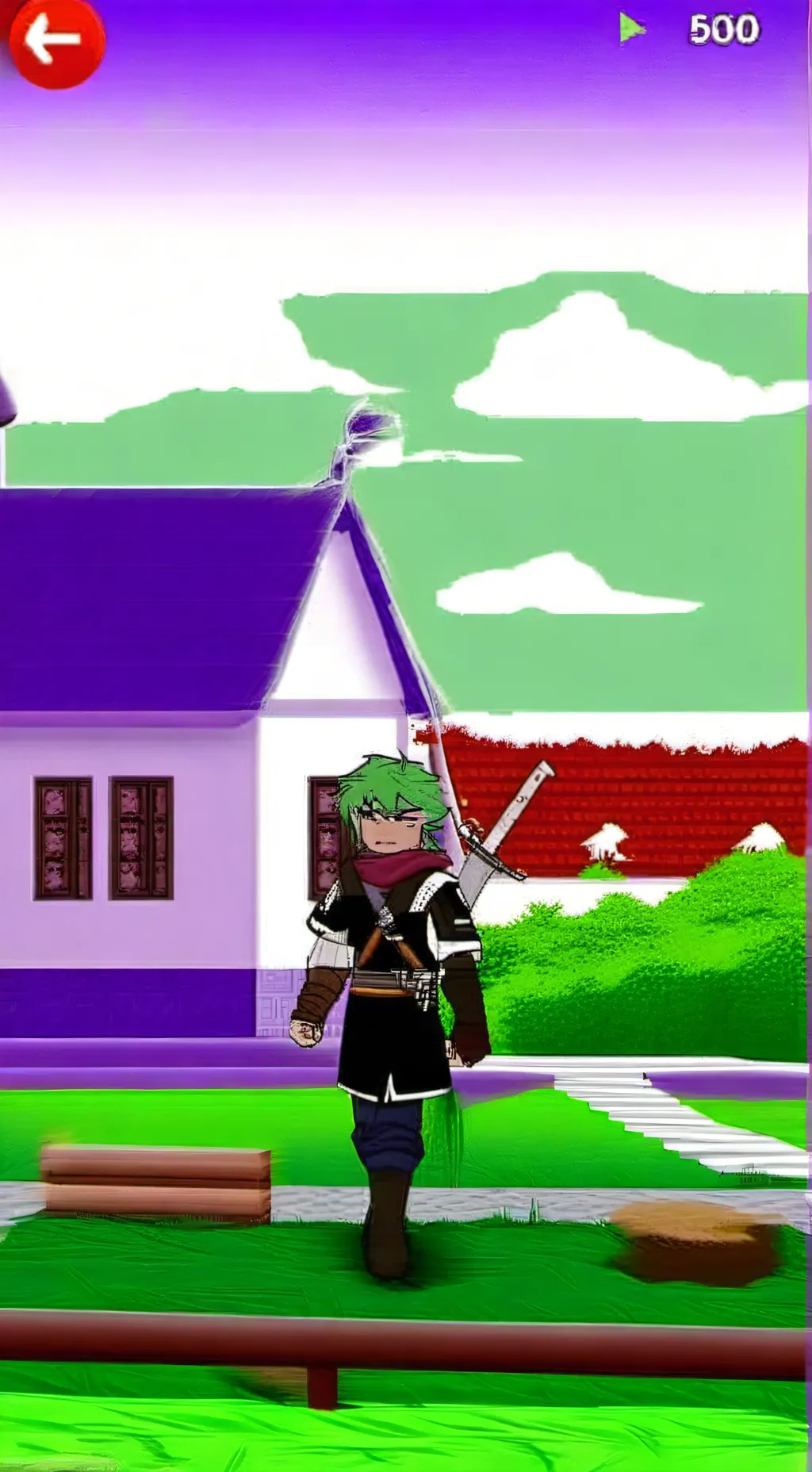 ai character: Зонтик  background