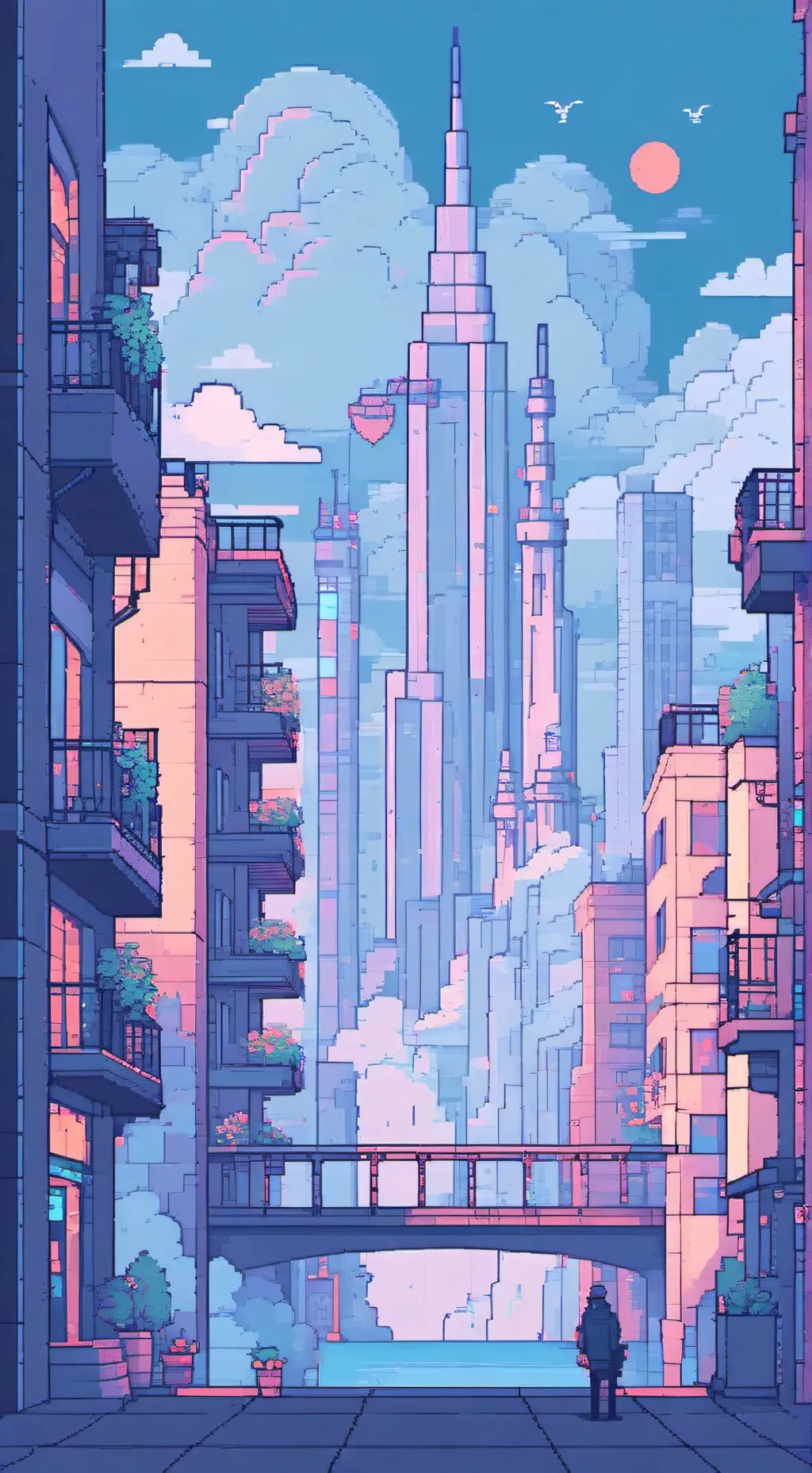 ai character: MHA 🏙️  background