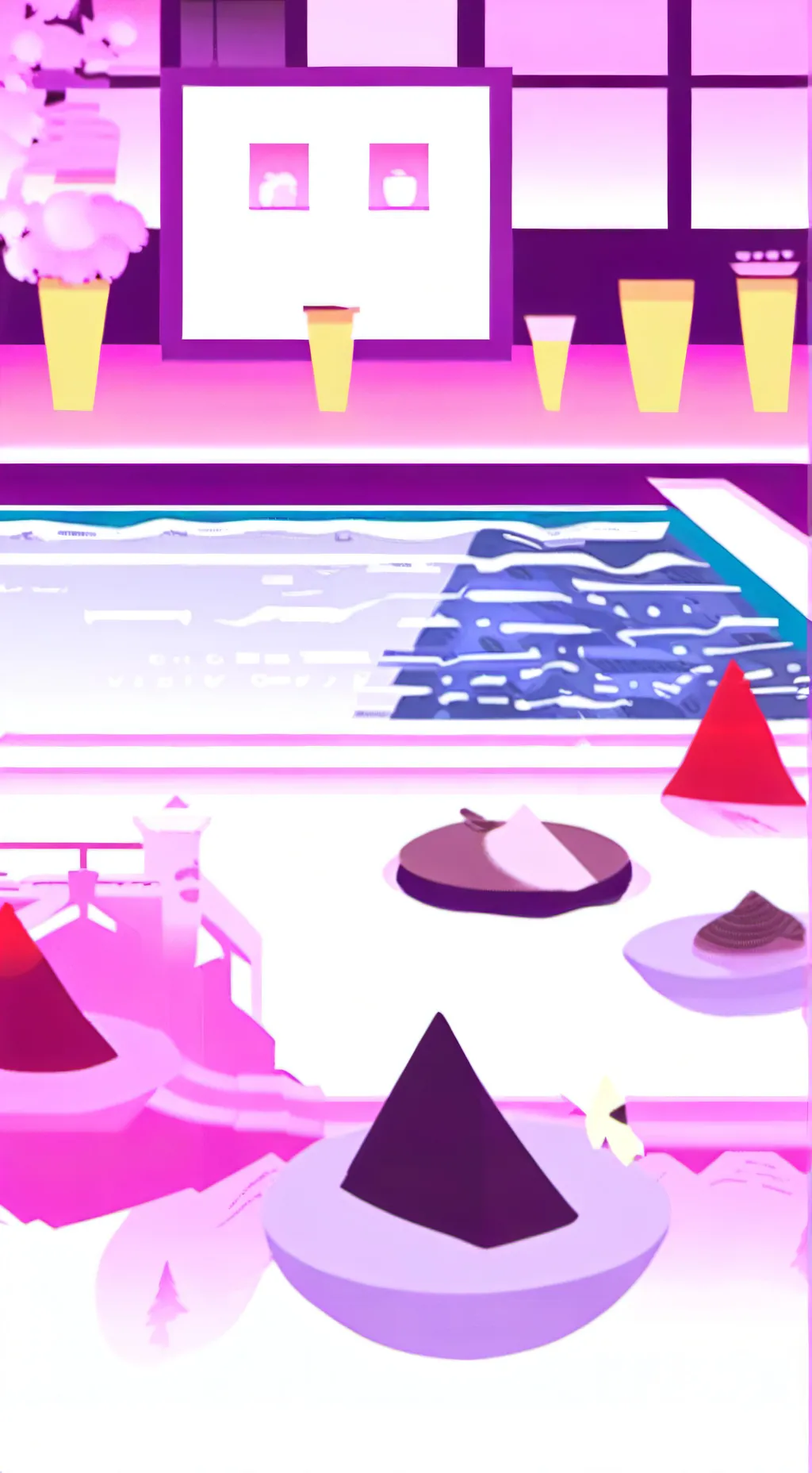 ai character: Dw at the pool! background