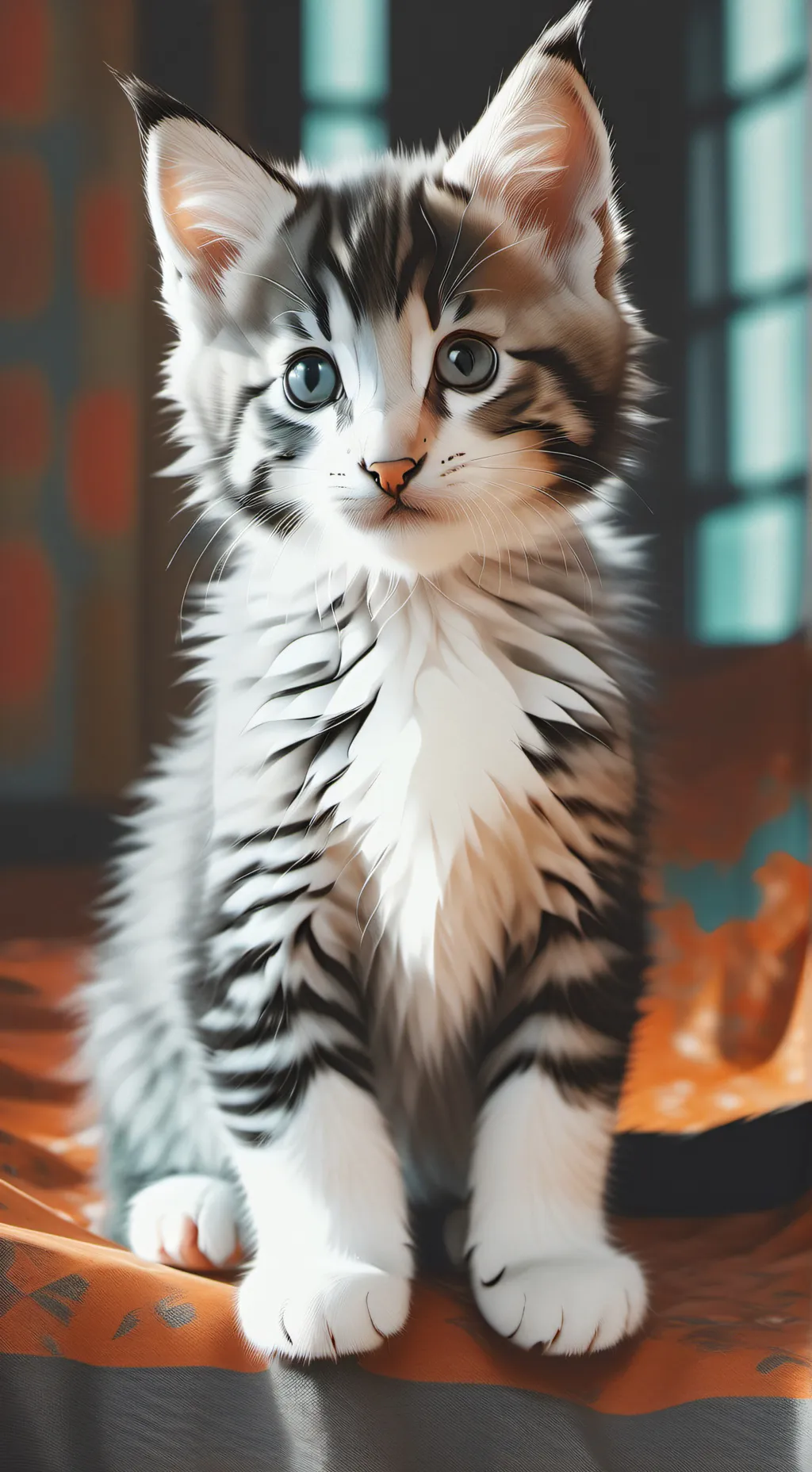 ai character: kitten pee 2 background