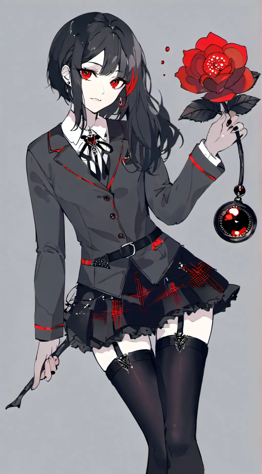 ai character: a cute vampire  background