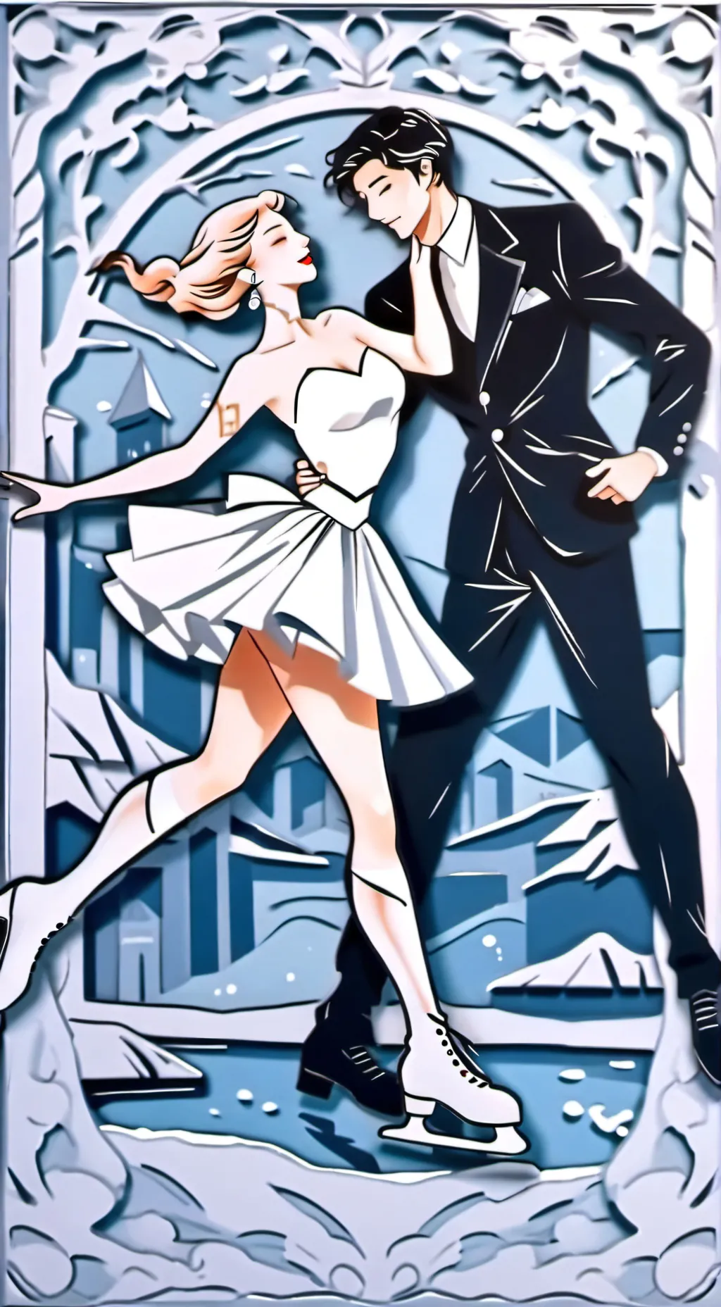 ai character: MHA ICESKATE☆ background