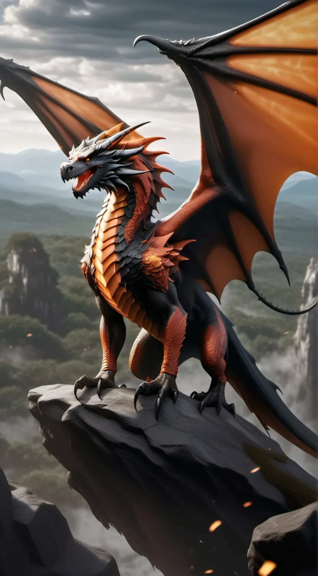 ai character: cliff background