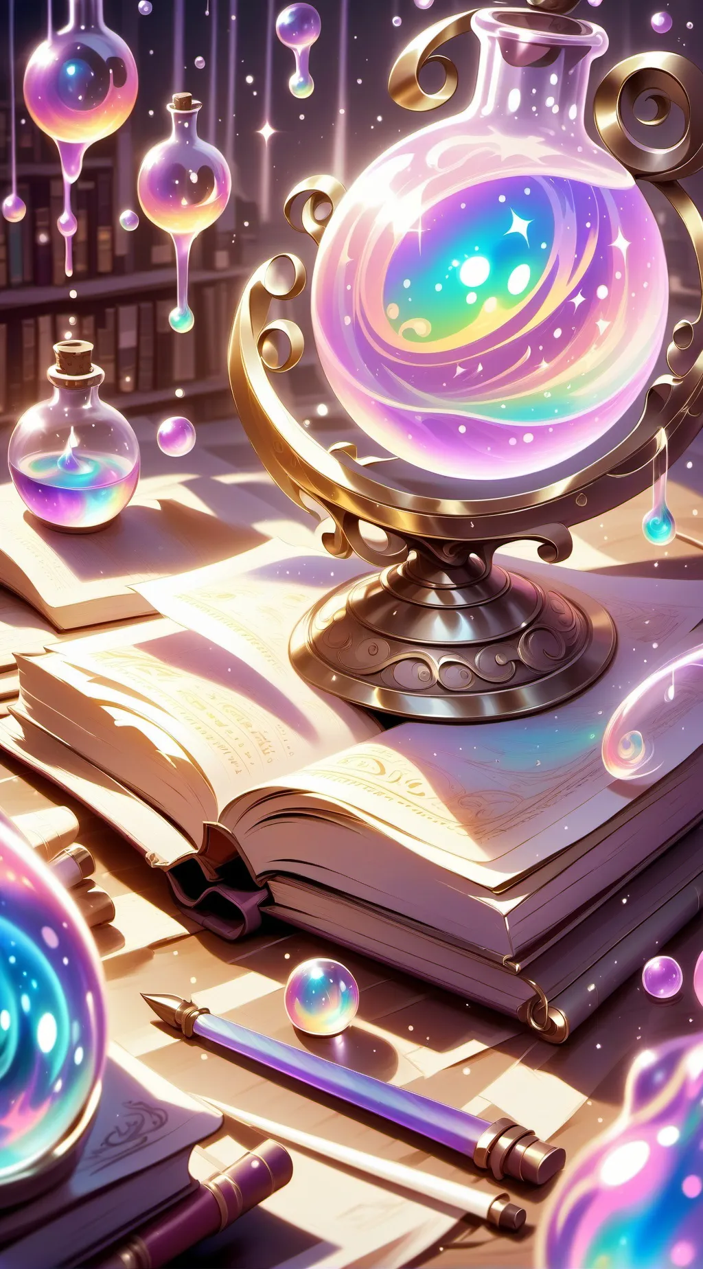 ai character: Magic school background