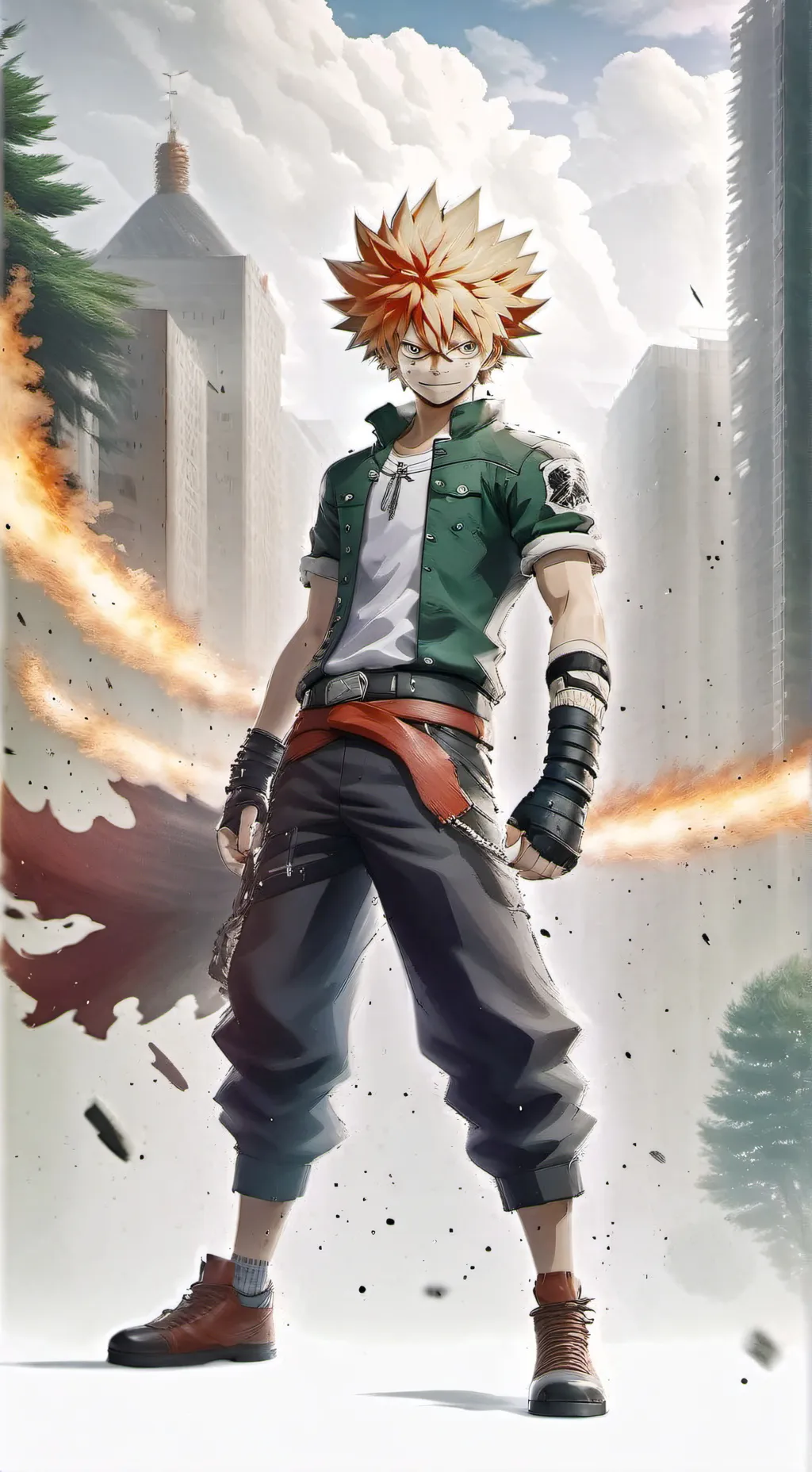 ai character: mha et le système background