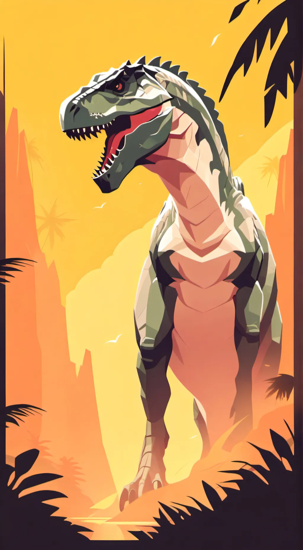 ai character: Jurrasic world 2.0 background