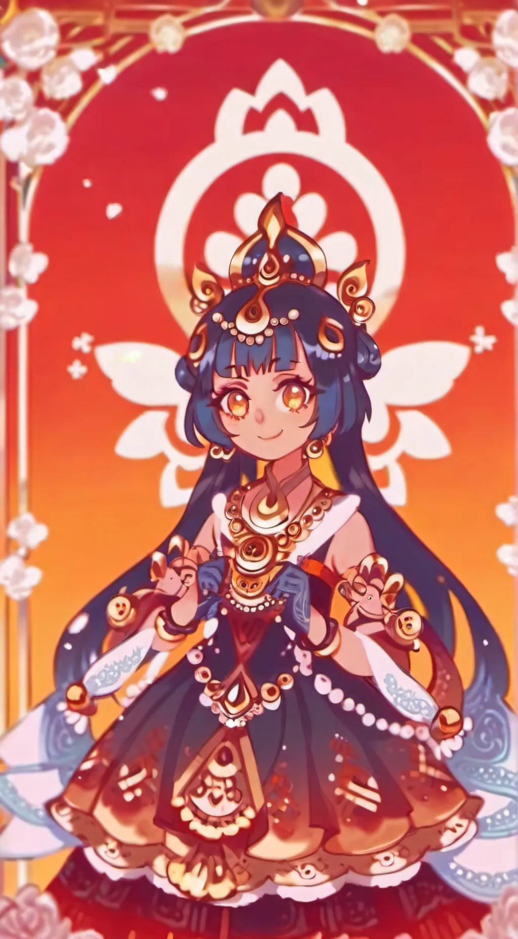 ai character: moon♀️ background