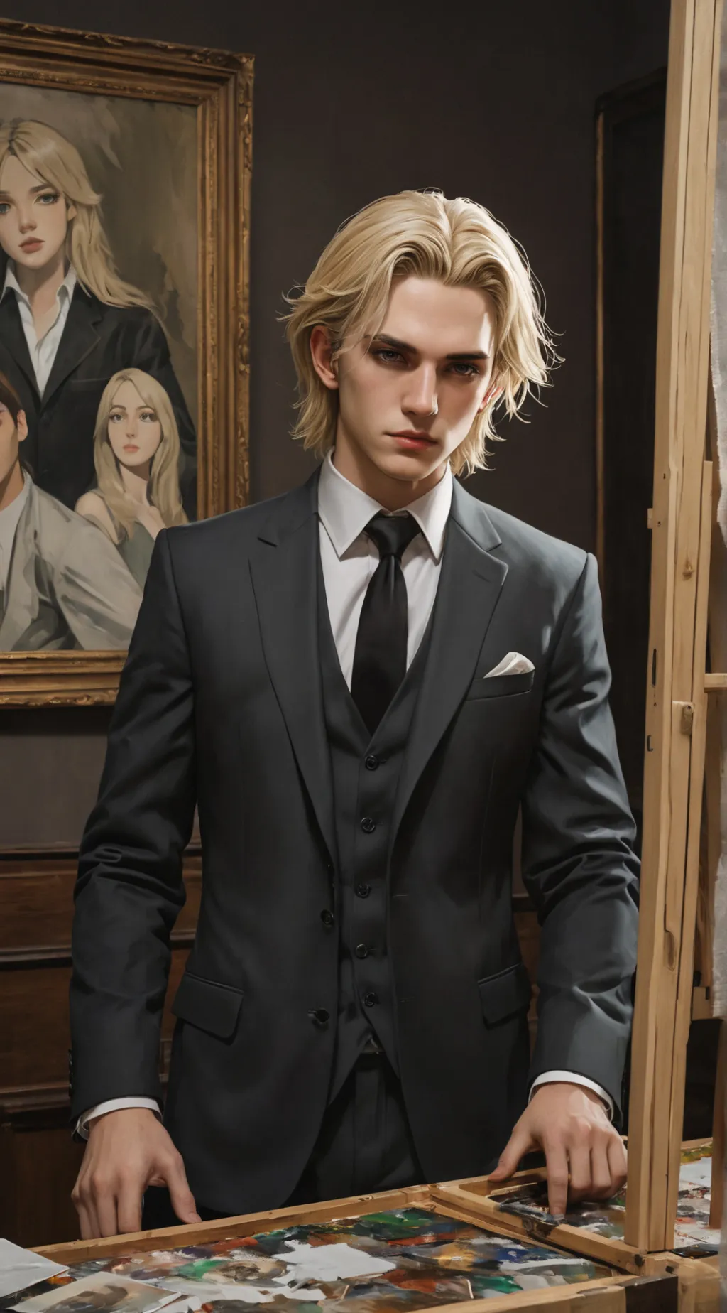 ai character: Shady background