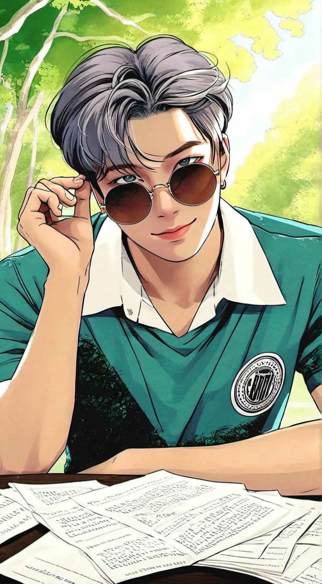 ai character: Namjoon(Rm) background