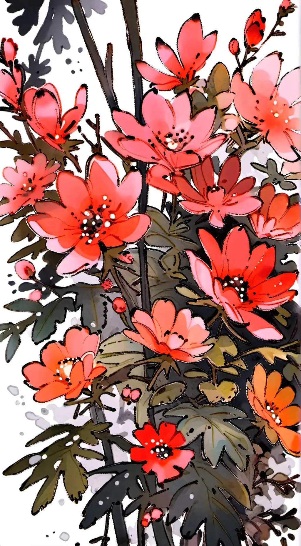 ai character: talking flowers  background