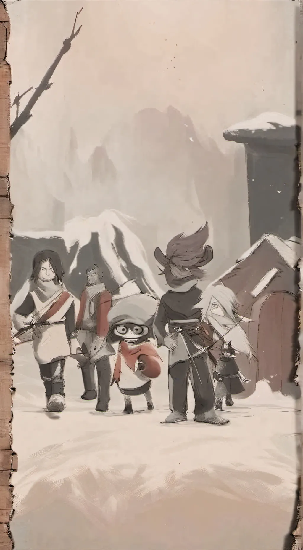 ai character: ipin y upin background