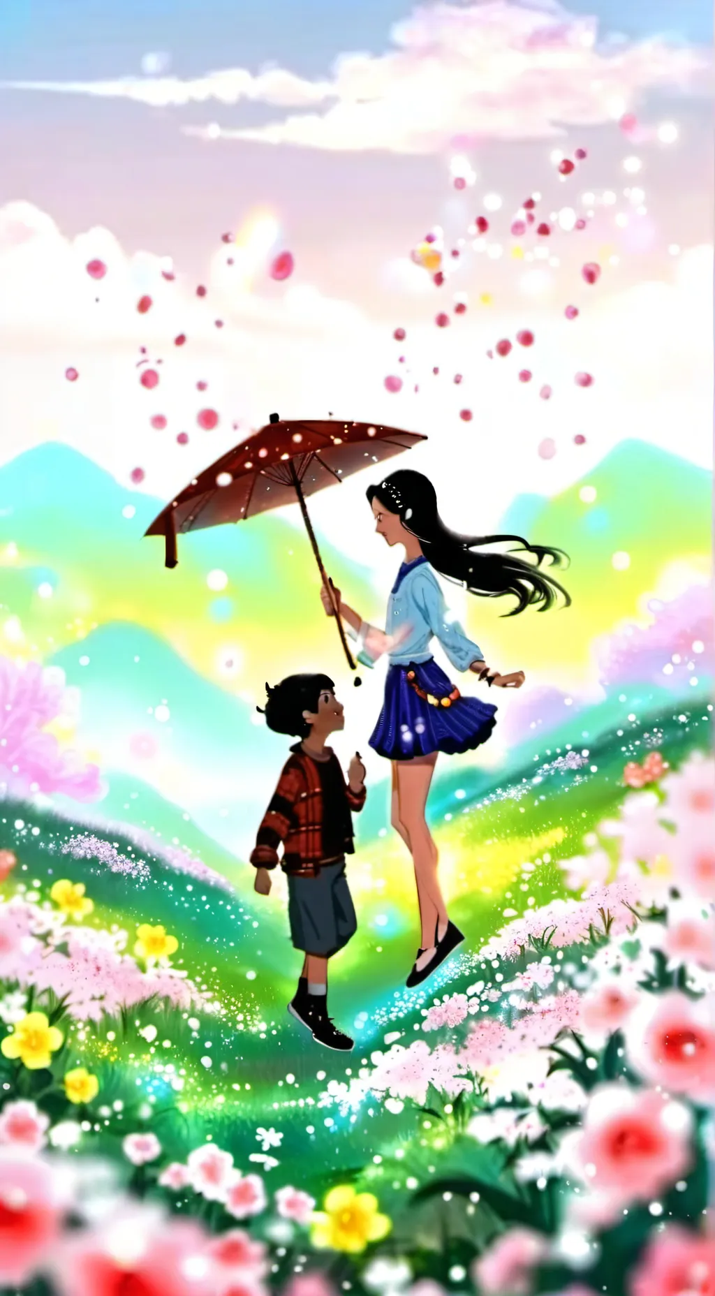 ai character: dandy becomes a 👶 background