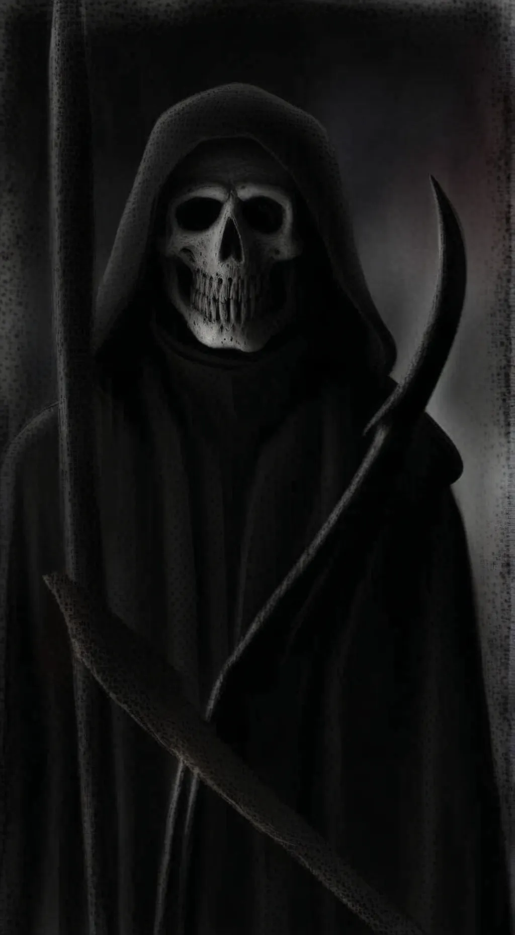 ai character: Grim reaper  background