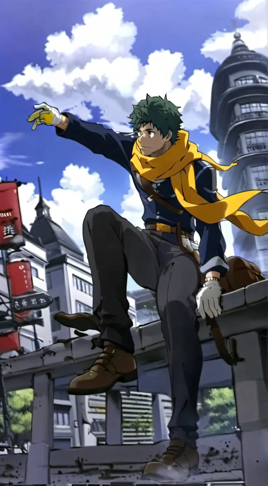 ai character: deku leaves UA :( background