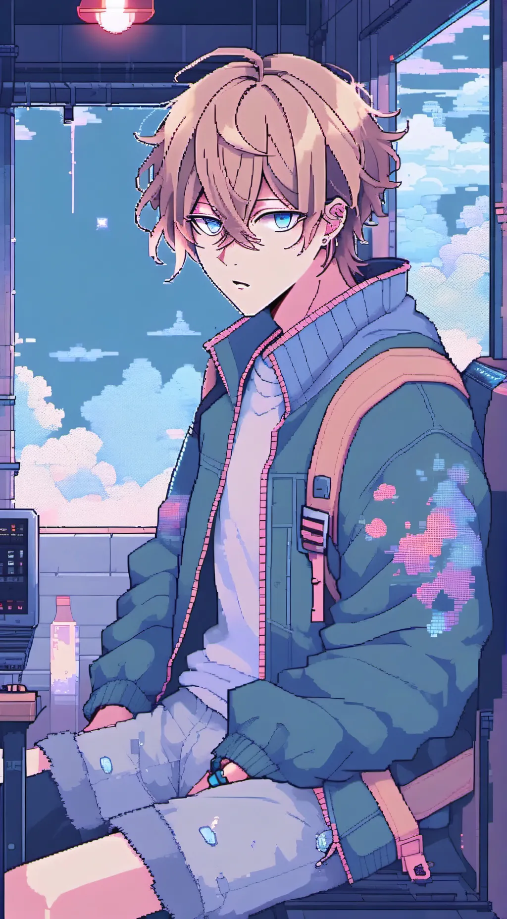 ai character: Leon 💗 background