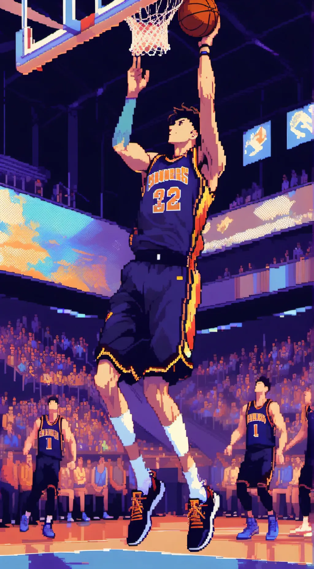 ai character: basketball player background