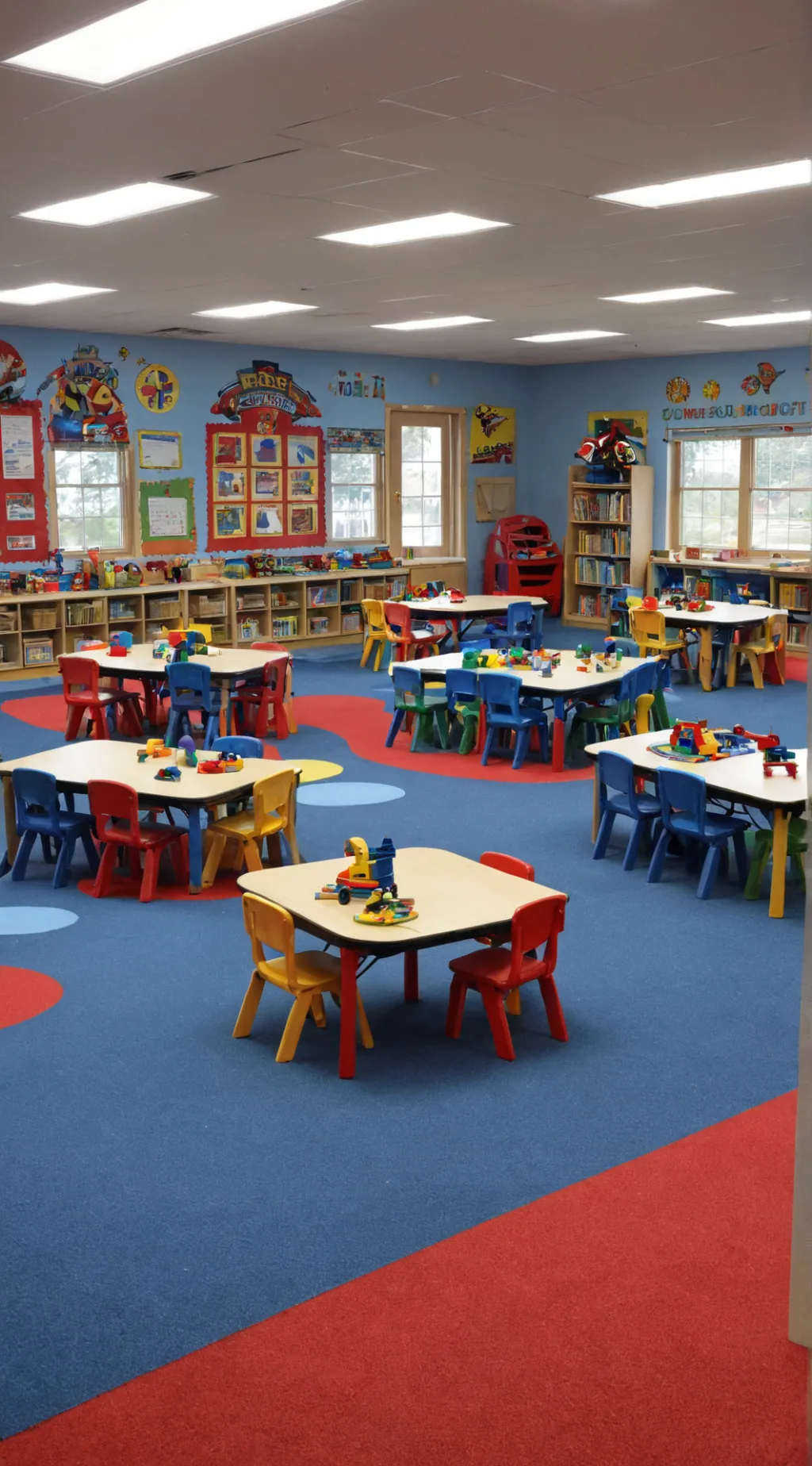 ai character: Kindergarten  background