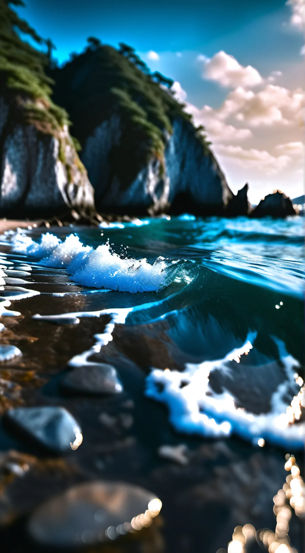 ai character: Dsmp Beach Day background