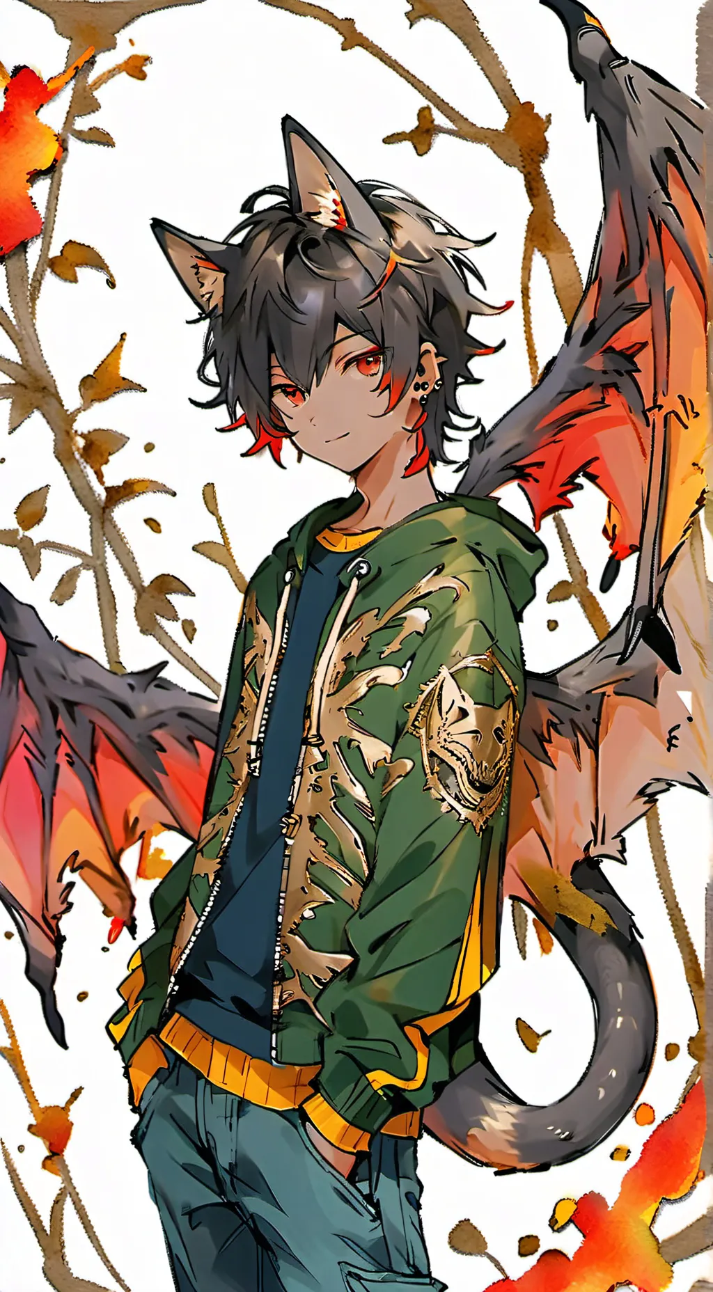 ai character: fat infection  background