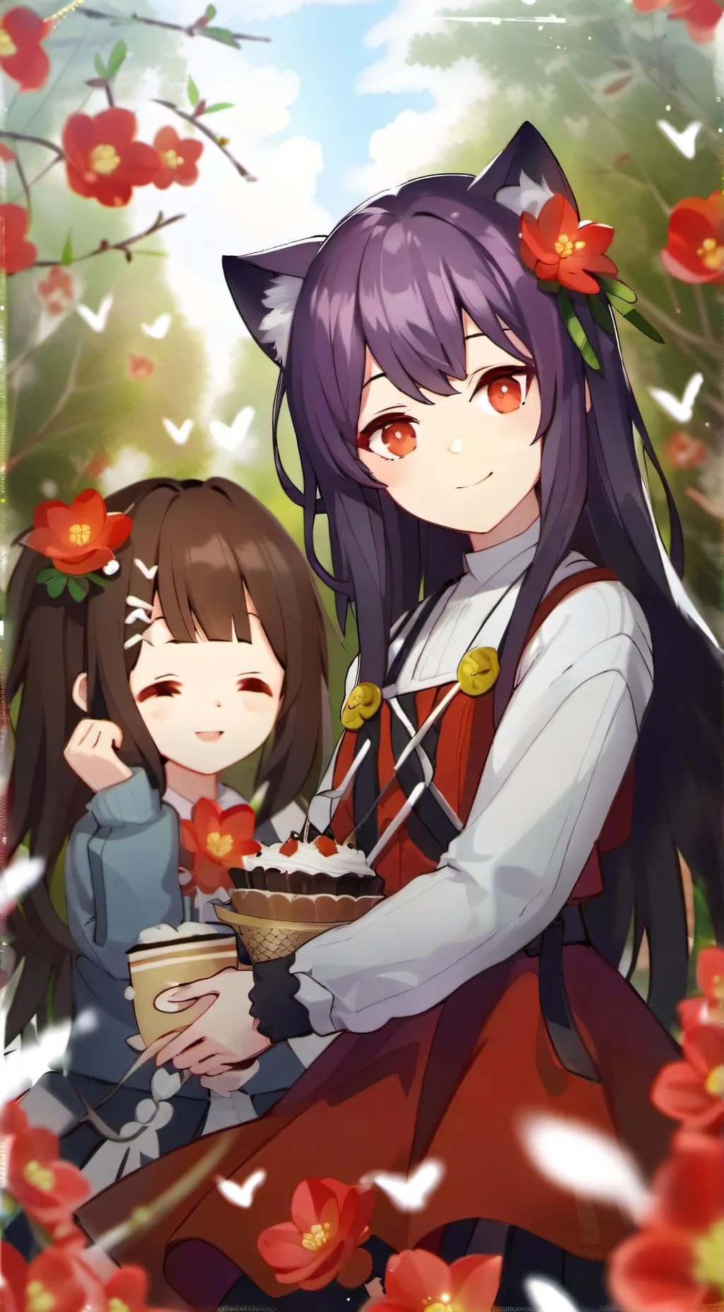 ai character:  Jasmine & Angel background