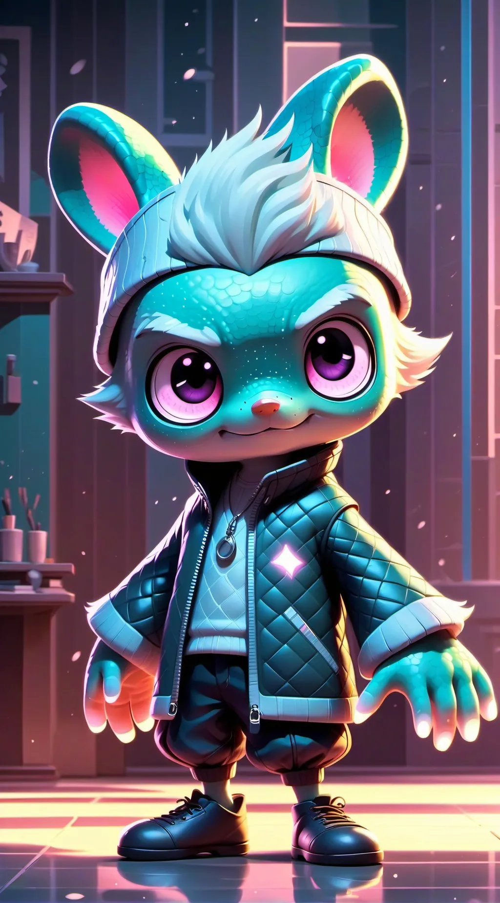 ai character: weird school background