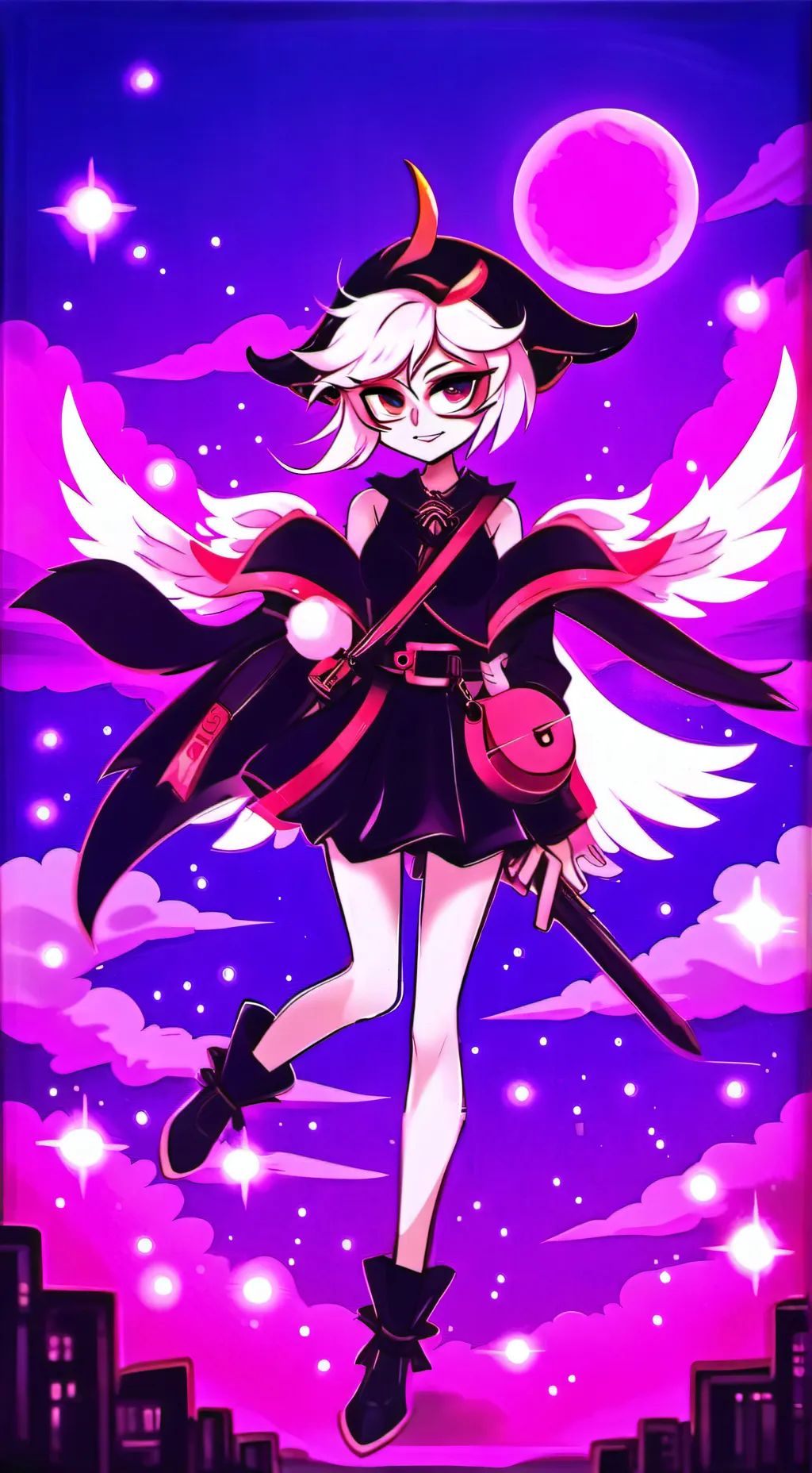 ai character: ANGEL DUST ❤️ background