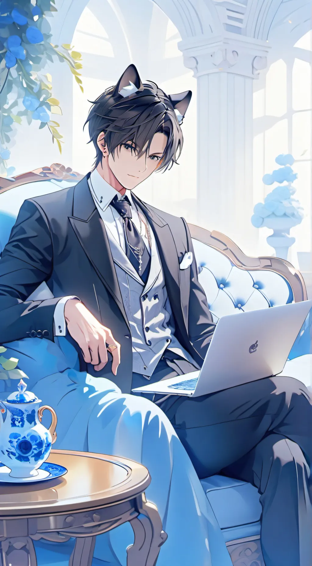 ai character: Darius (CEO Cat) background