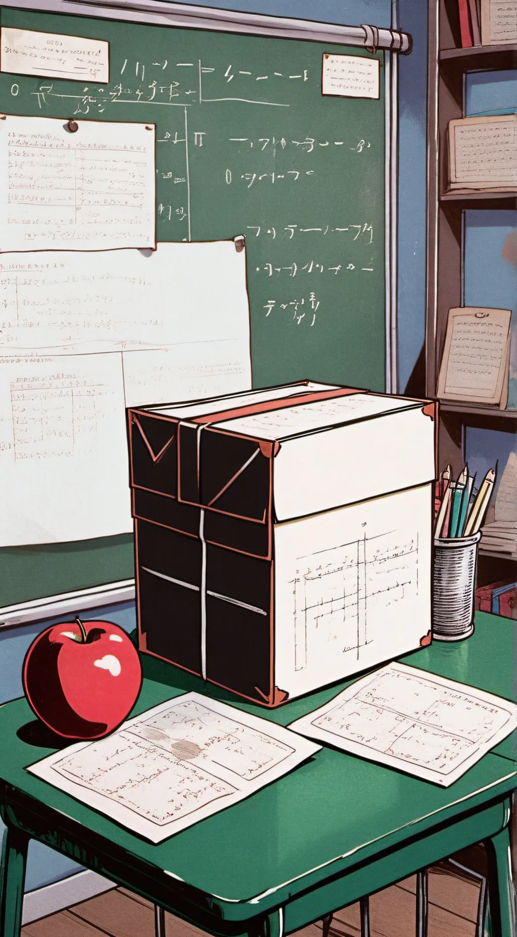 ai character: Mha box background