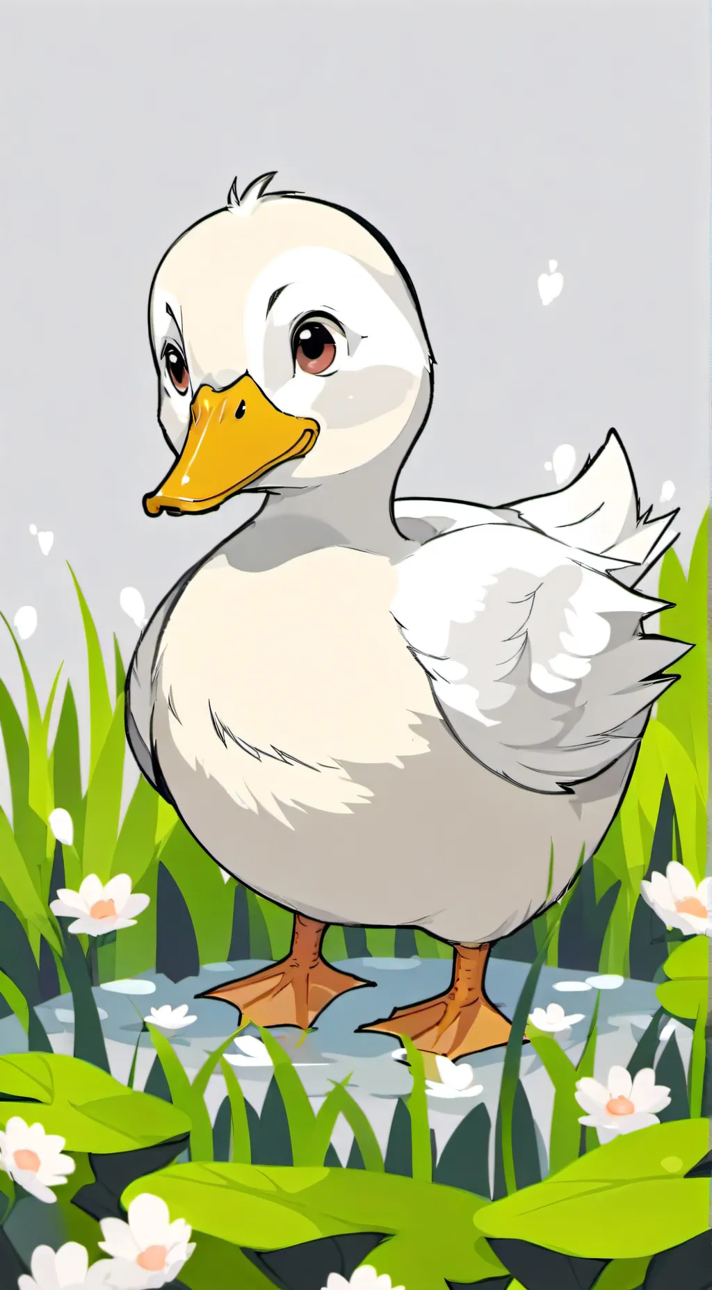 ai character: duckling! background