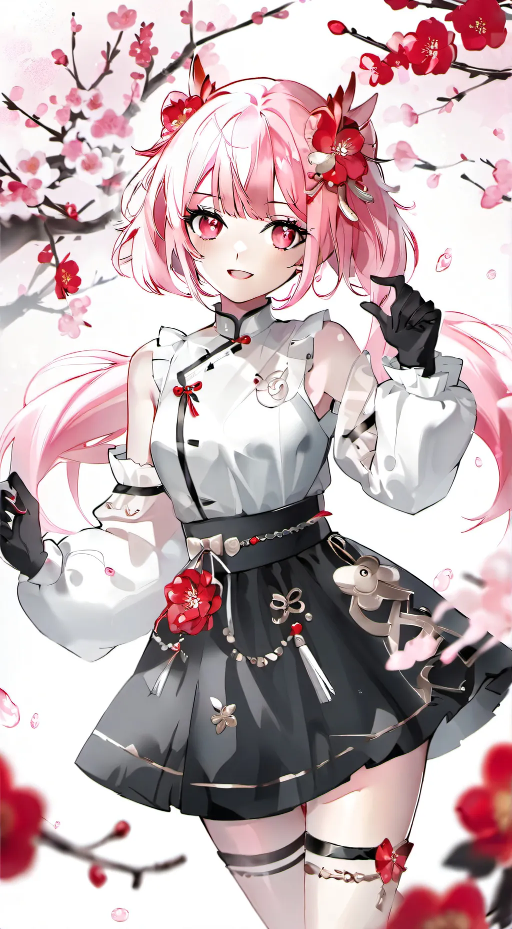 ai character: Honkai gabrielle  background