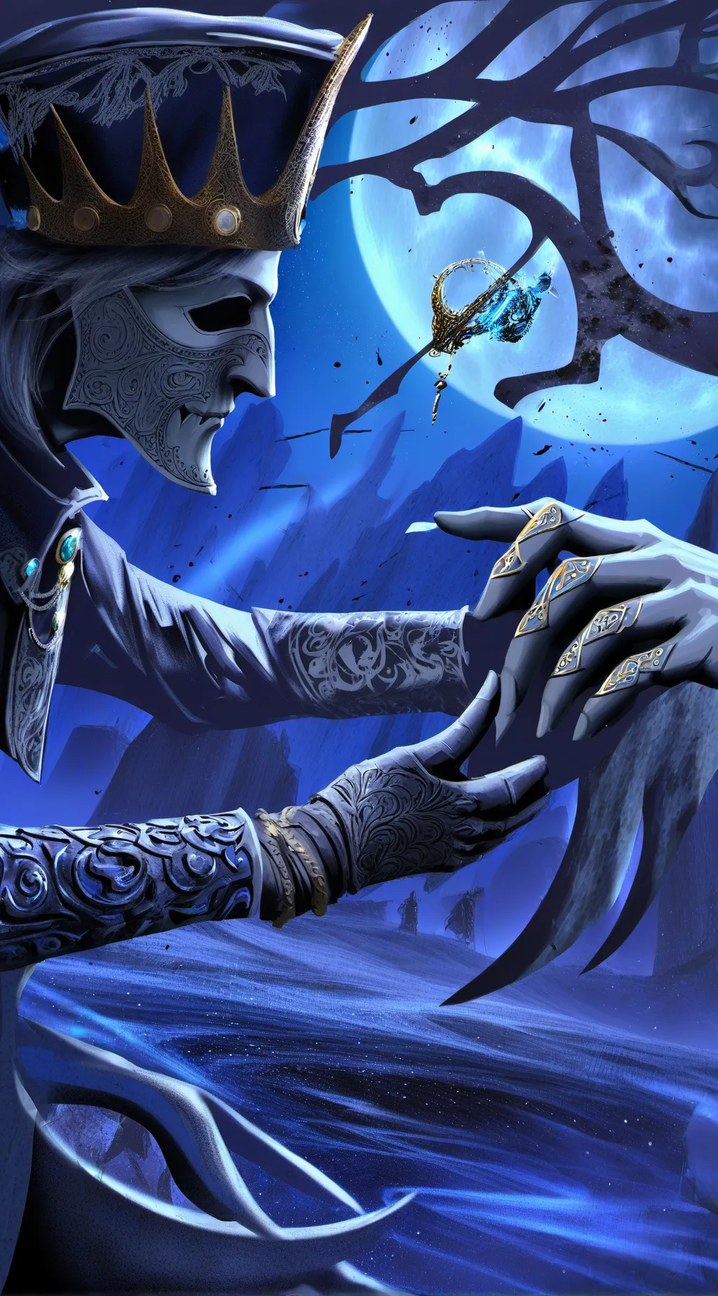 ai character: The Magic world background