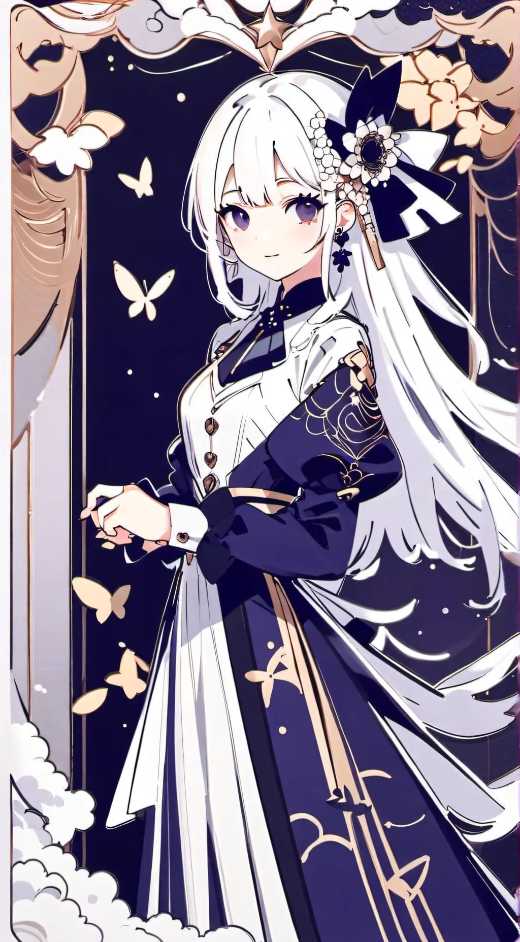 ai character: Lider mujer background