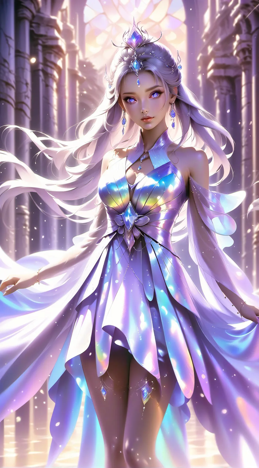 ai character: pink sweat background