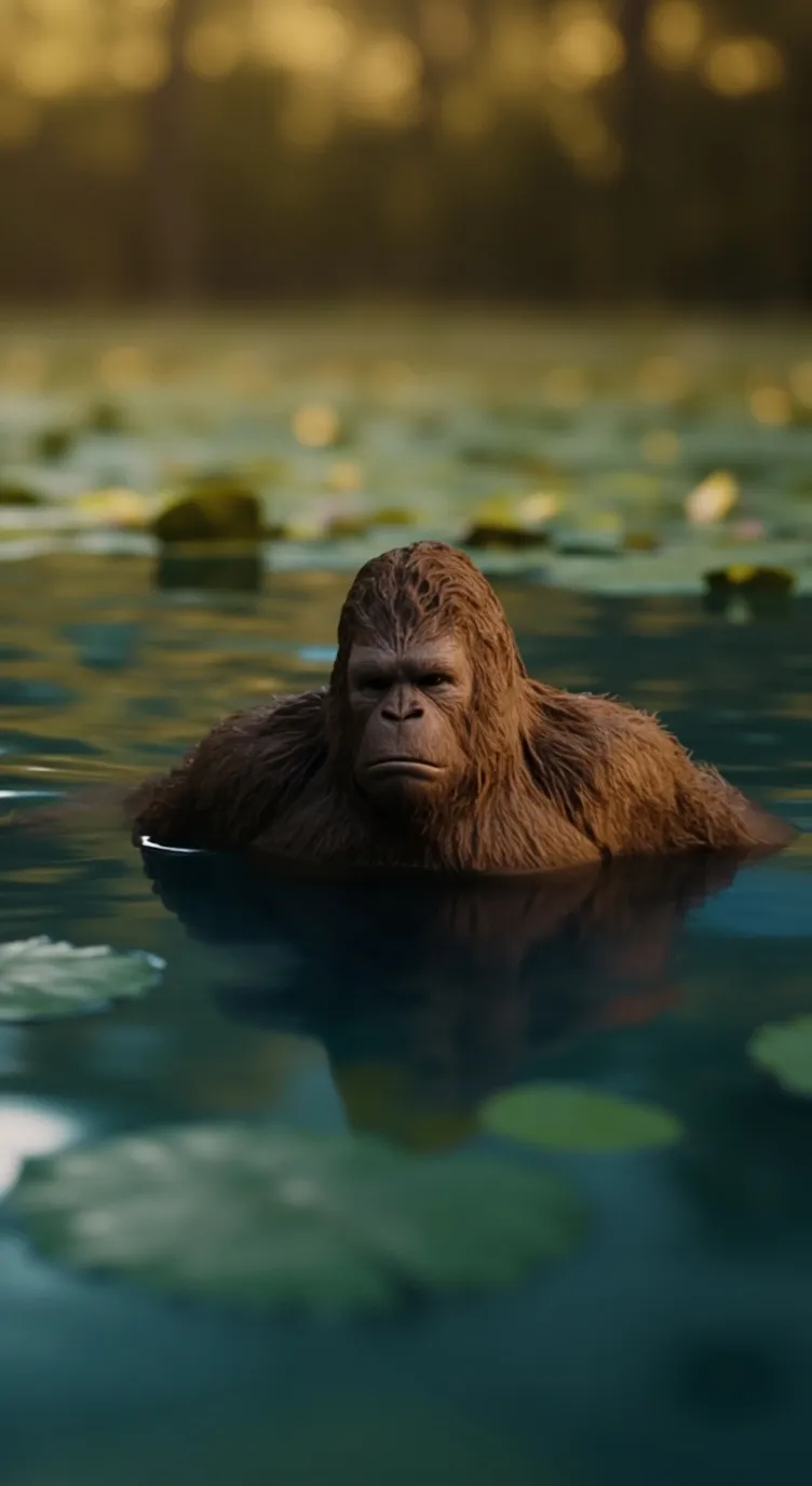 ai character: Bigfoot  background