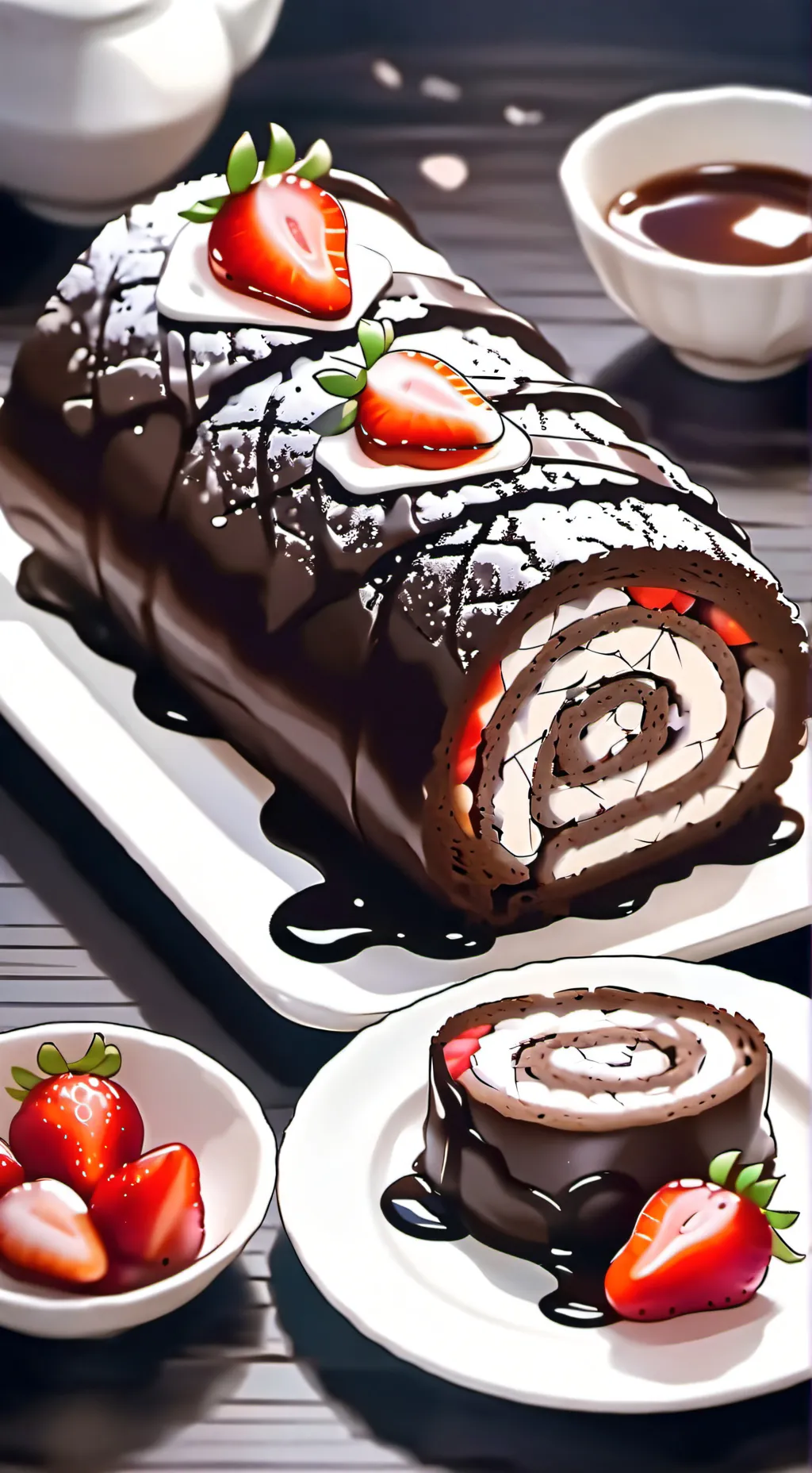 ai character: fruitcake.. again! background