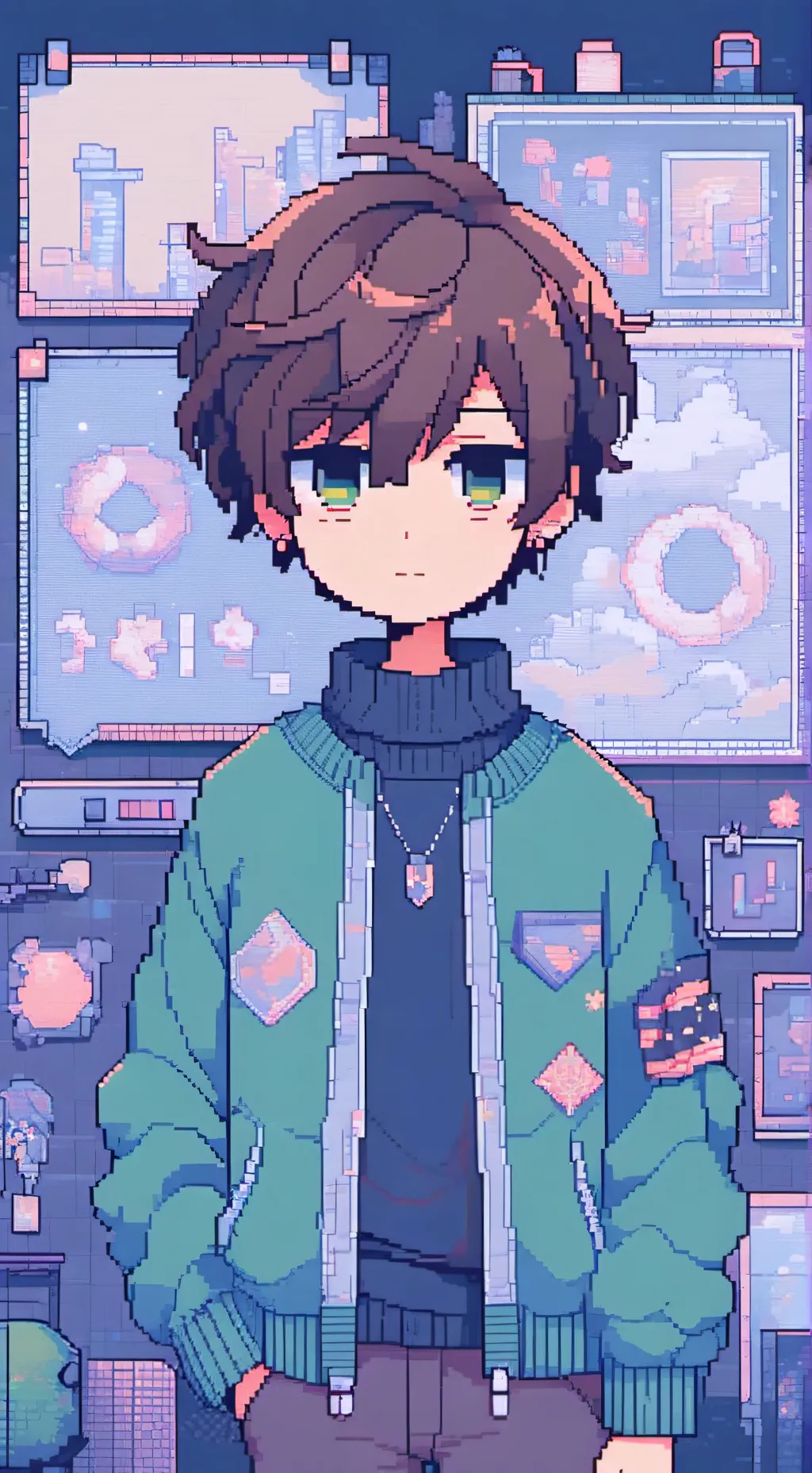 ai character: Small spaces background