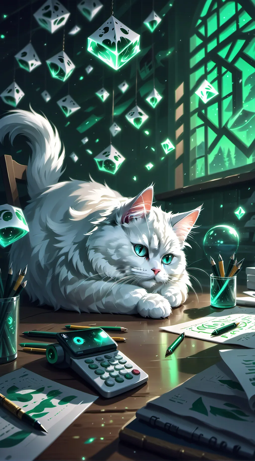 ai character: Dreamy background