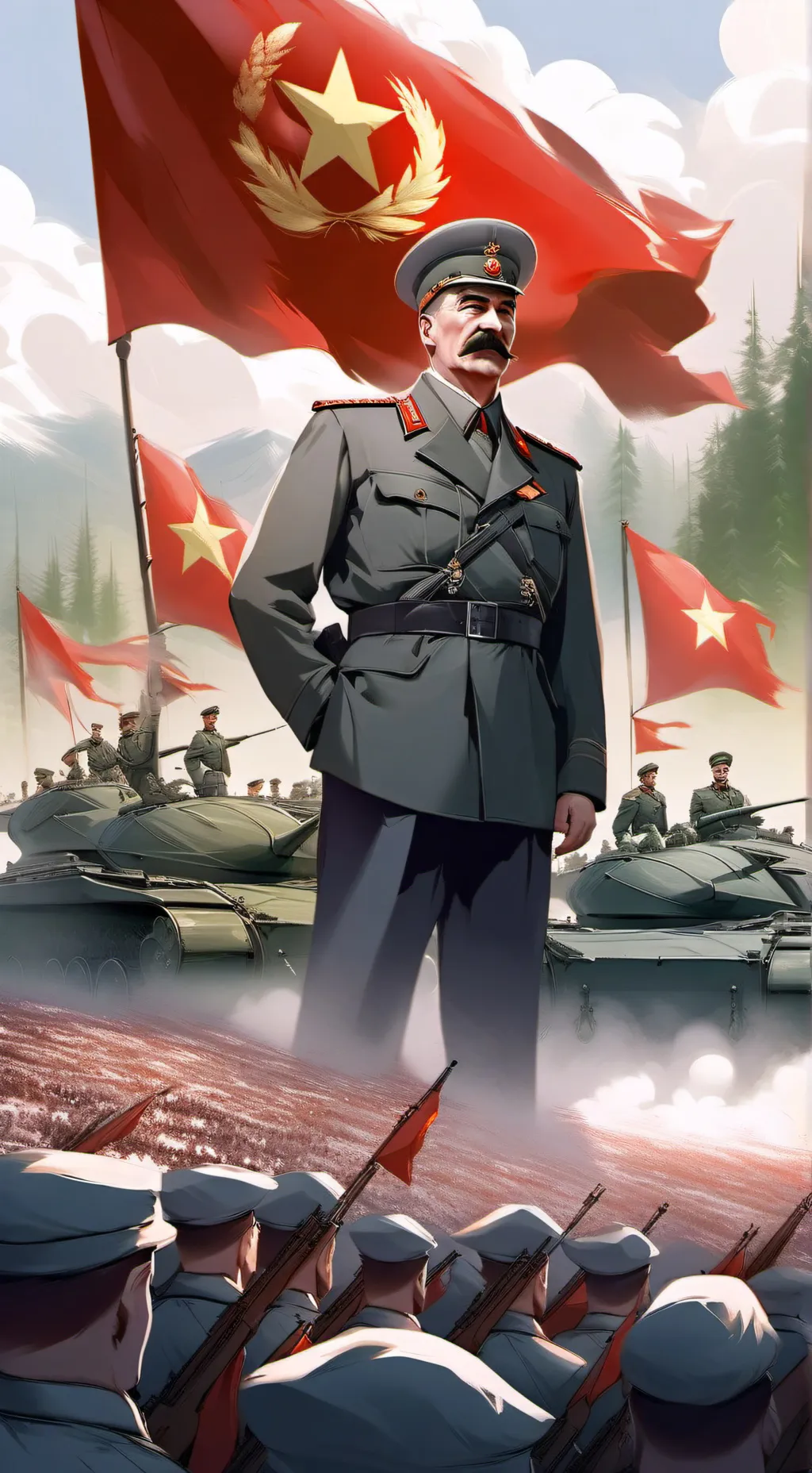 ai character: Joseph Stalin background