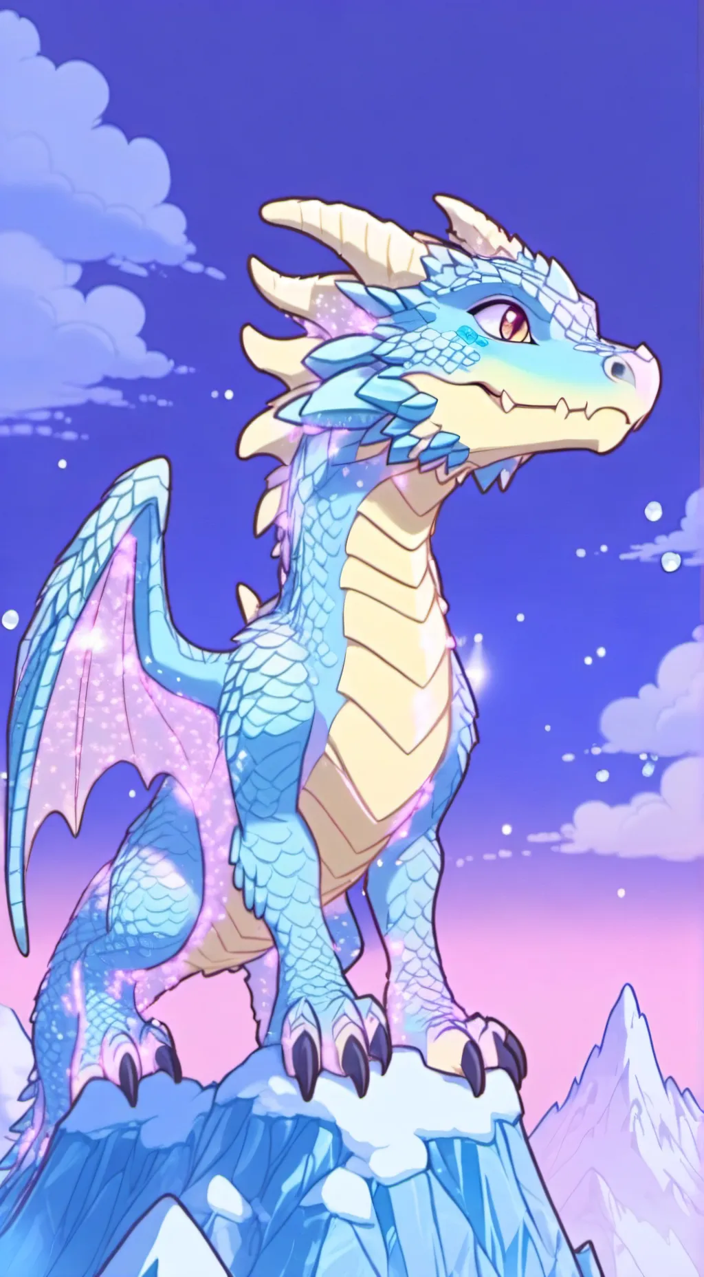 ai character: winter background