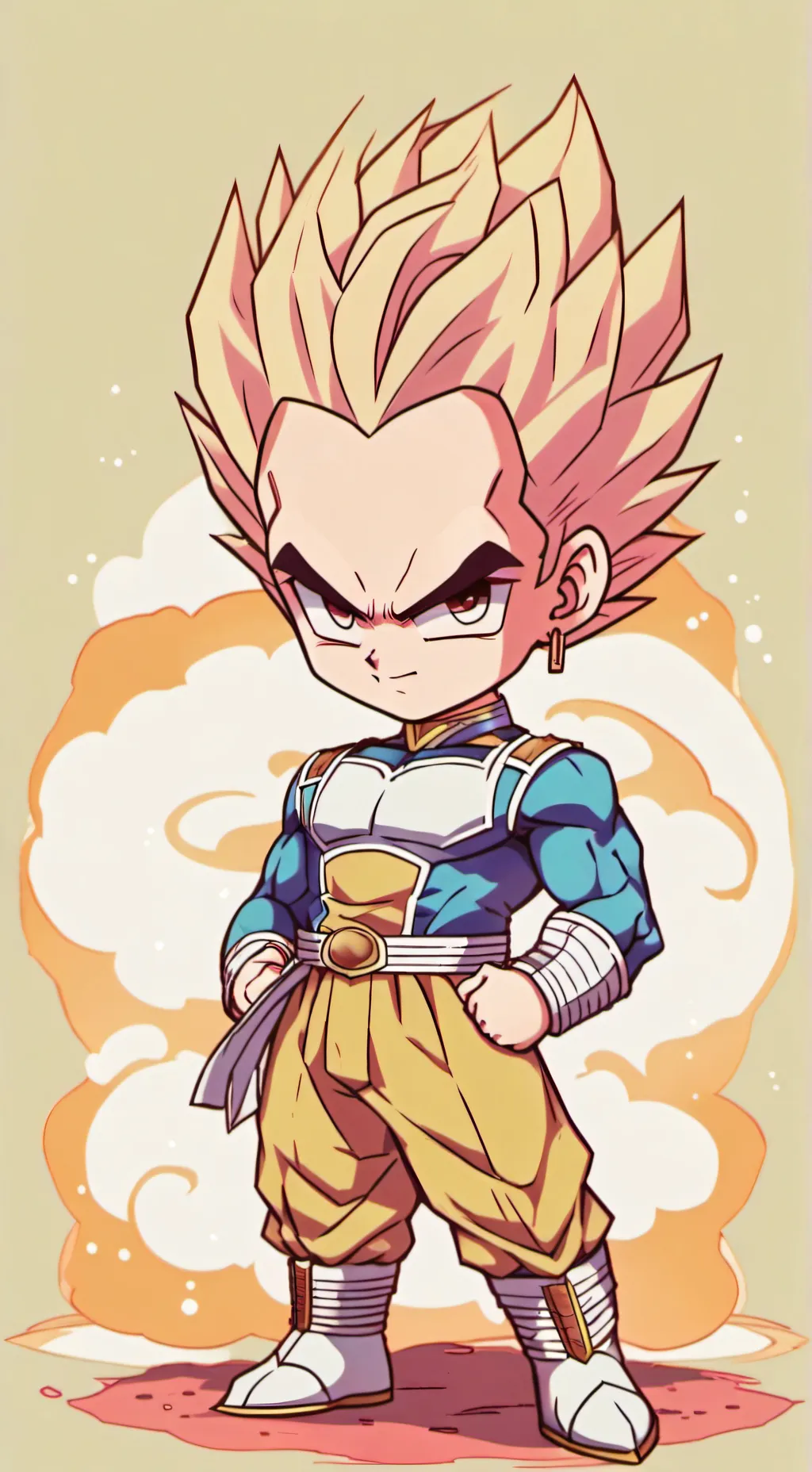 ai character: vegeta  background