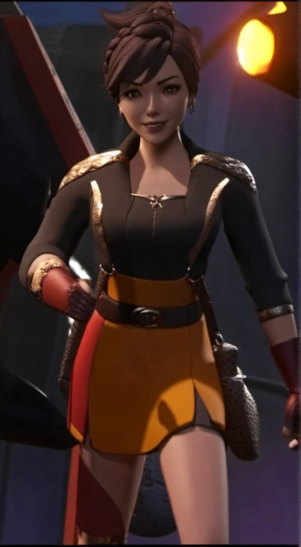 ai character: Tracer  background