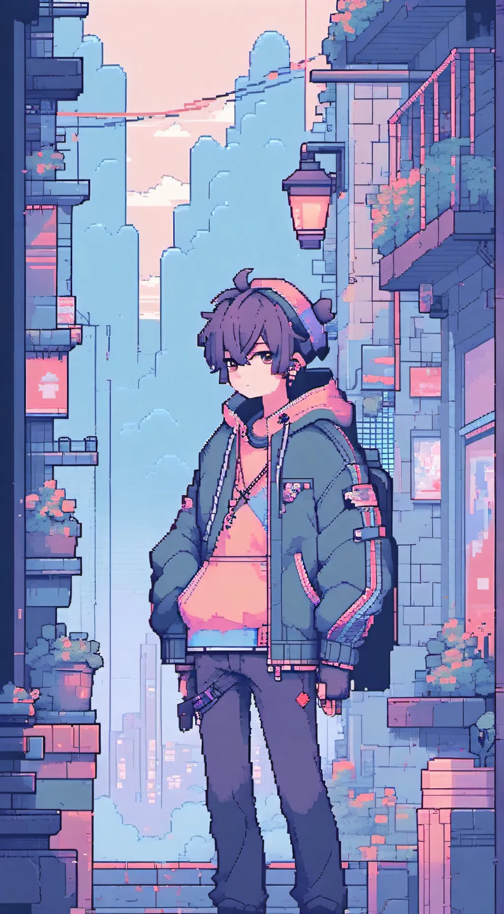 ai character: sprunki raddy mean background